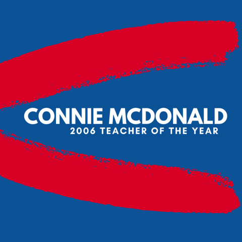 Connie McDonald; 2006 teacher of the year